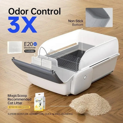 Automatic Smart Litter Box, Self-Cleaning Cat Litter Box.